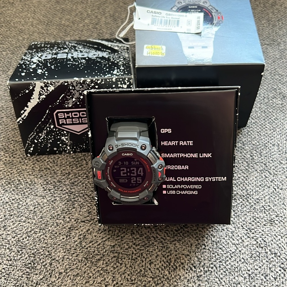 G-SHOCK MOVE WATCH GBDH1000-8 Black 54.6 × 55 × 20.4 mm